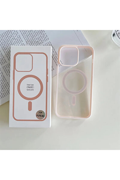 Apple Husa TransparentaMag iPhone 16e, MagCase, Acryl Crystal, Gold frame