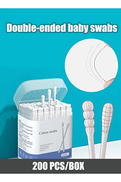 Generic Baby Cleaning Cotton Swabs, Pure Cotton Double-Ended Cotton Buds, Cleaning Cotton Swabs for Children
