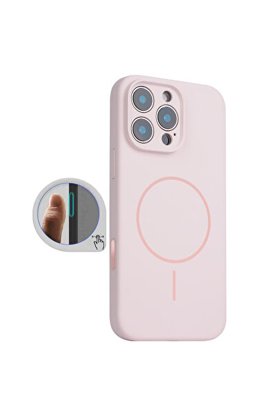 Apple Кейс MagThin за iPhone 16 Pro, SoftTouch, контрол на камерата, TPU, све...