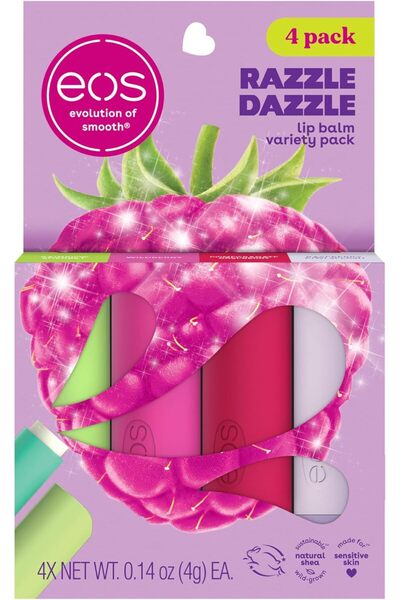 Eos Lip Balm Gift Set - Razzle Dazzle, Limited-Edition Lip Moisturizer, 0.14 ...