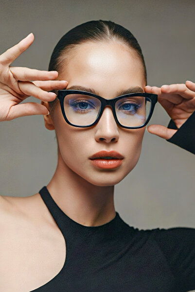 MACERATİ Senna Women's Black Framed Blue Block Blue Light Filter Screen Glasses