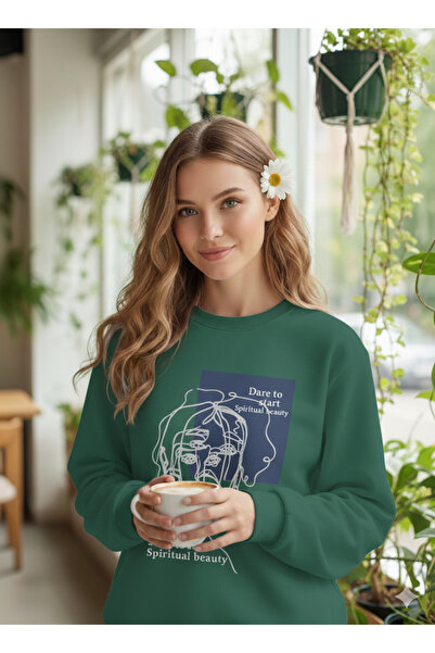 FAVORİST BEAUTY cu imprimeu Hanorac pentru femei tricou