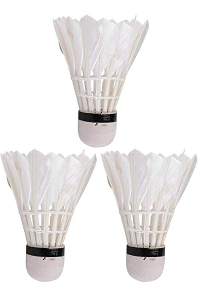 Xess Shuttlecock-3 pieces goose feather shuttlecock badminton ball game training equipment