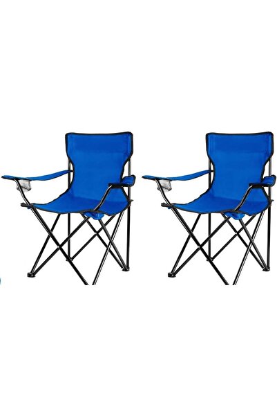 Moment 2 Pack Portable Folding Camping Chair Cup Holder Heavy Duty 110kg Outdoor Beach Fishing Seat Bag