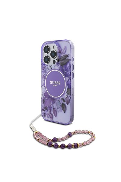 Guess case for iPhone 16 Pro, Slim Protector P2908, Purple
