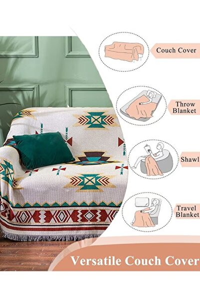 Generic 180 * 230CM Sofa Cover Double Side Couch Cover 3 Seater Sofa Slipcover Sofa Throw Blanket