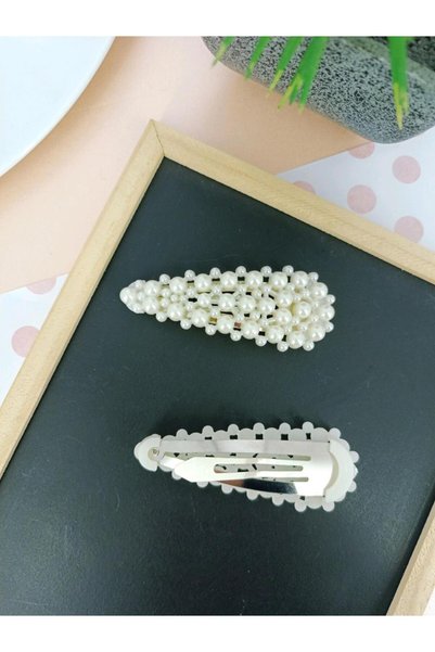 REBORN DESIGN 8 cm Snap Fastener with Triangle Model Pearl and Minimal Pearl Detail