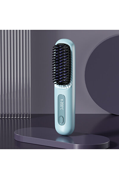 OEM Hair Straightening Comb – Wireless Ionic Portable Straighten, Curl, 3 Temperature Levels