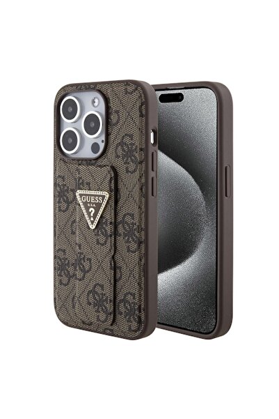 Guess Case for iPhone 15 Pro Max (P3160) - Plastic, Intense Brown