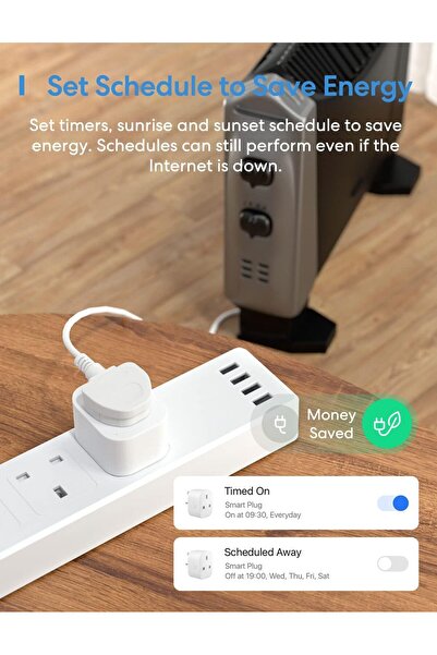 MEROSS Mini Smart Plug 4 Pack — WiFi Smart Plugs Compatible with HomeKit, Alexa, Google Home