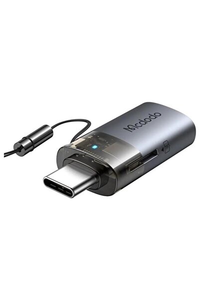 Mcdodo OT-7600 2'si 1 arada USB-A - USB-C - SD Kart Aktarım Dönüştürüc