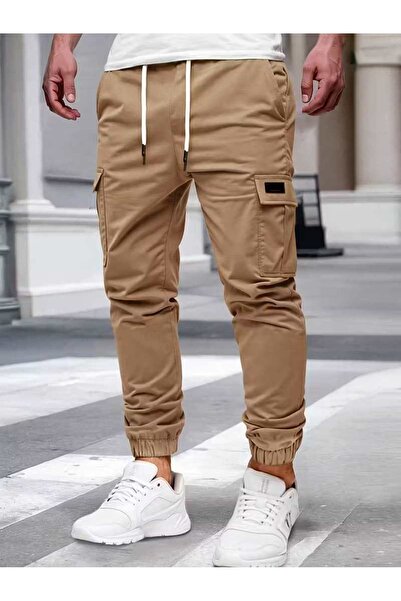 VIKUNYA Men's Cargo Pants with Side Pockets Cotton Premium Quality Cargo Trousers New Season