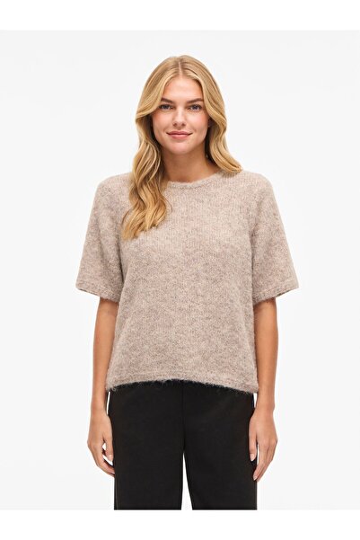 VILA Strickpullover VIMARLEY Kurzärmeliger