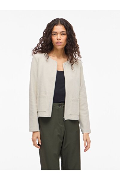 VILA Strickjacke VIGARDEN Reißverschluss