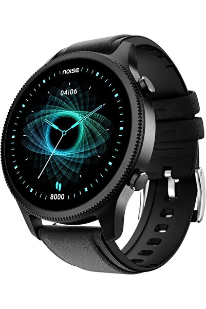 Generic NoiseFit Halo 1.43" AMOLED Bluetooth Calling Round Dial Smartwatch (Classic Black)