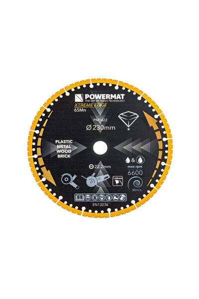 Powermat Universal diamond blade PM-TDCS-2301T, 230 mm, PM1422