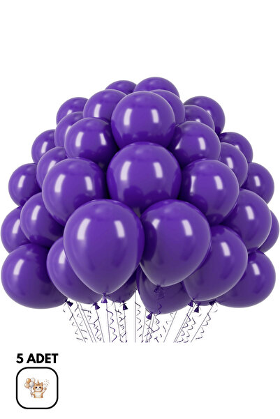 BALOMİS Koyu Mor Doğum Günü Ve Parti Süsleme Balonu