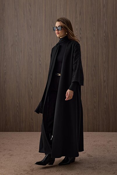 Ferraceci معطف نسائي من قماش الكشمير مع وشاح كهدية