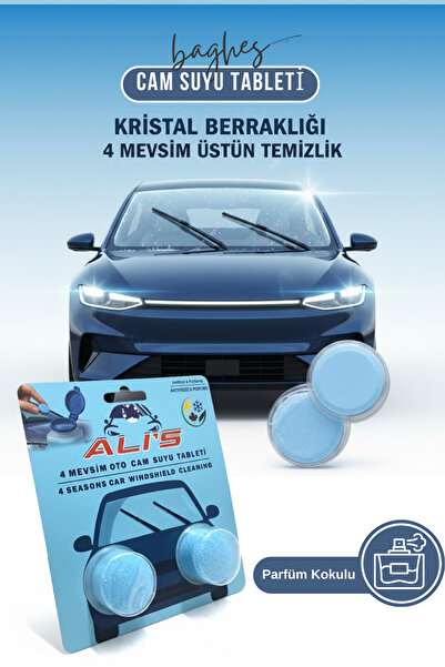 Baghes Oto Cam Suyu Temizleme ve Antifriz Tableti 20 Gr | Kir, Yağ ve Böcek K...