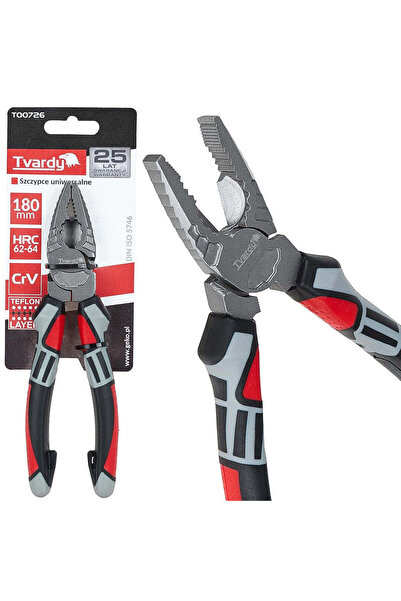 Tvardy Clește combinat, 180 mm, Cr-V, T00726