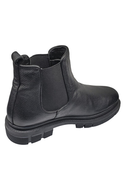 Dogati men's leather ankle boots, black, sizes 40-45