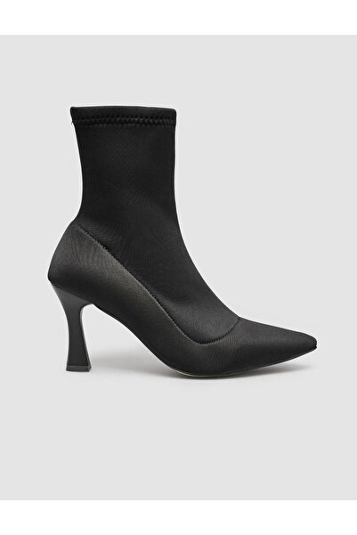 Cabani Stretch Black Women's Heeled Boots