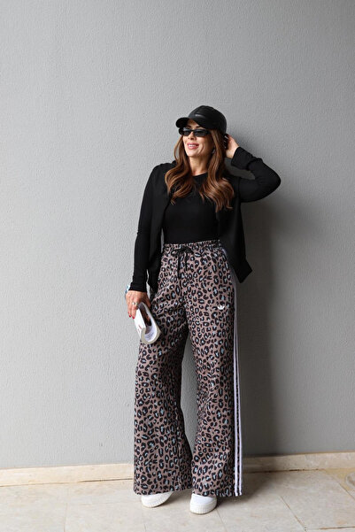 Purple by Banu Leopar Desen Eşofman