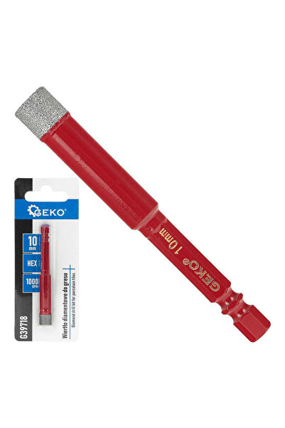 GEKO Burghiu diamantat pentru ceramică HEX, 10 mm, G39718