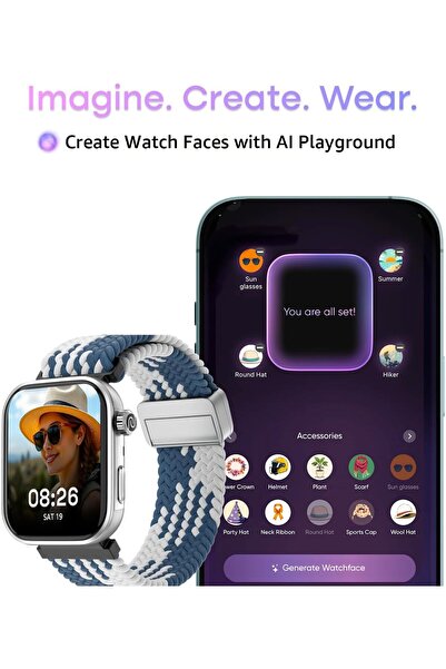 Noise Pro 6 Smart Watch (Rose-Gold Link)