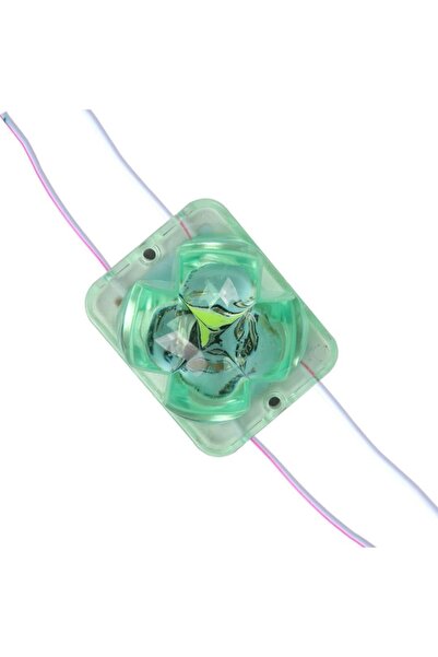Powermaster PM-14714 12 Volt 2 Watt Yeşil Yanıp Sönen Çakar 4333-3030 Modül Led 43x33x28mm