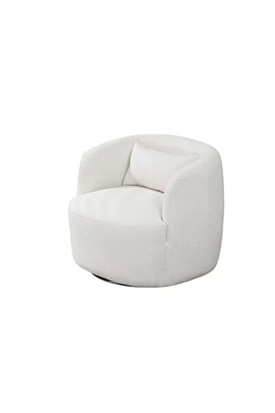 levano Sable Serenity White Bouquet Fabric Chair - 85x80x85cm