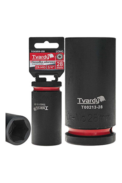 Tvardy 6-point impact socket 3/4" , 28 mm, Cr-Mo, T00213-28