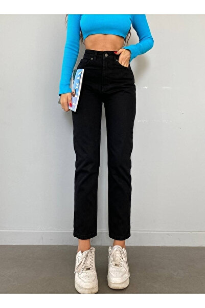 mooishan Pantaloni Mom pentru femei Arianna material elastic, rezistenți la d...