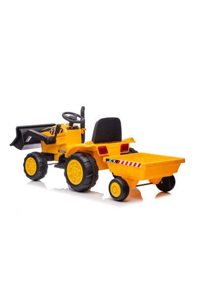 LEAN Electric Tractor S617 with trailer, yellow/black, 13543