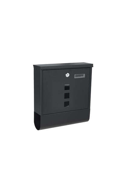 GEKO Mailbox, 34 x 30.7 x 10 cm, black, G10923