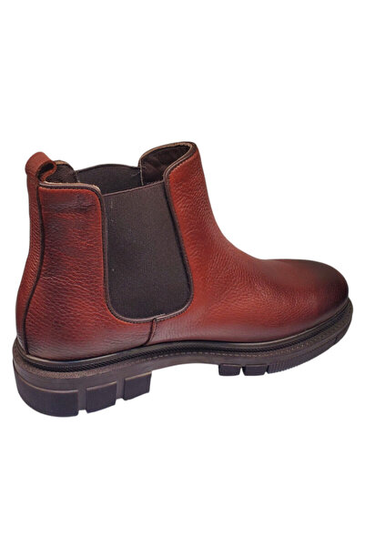 Dogati men's leather ankle boots, red, sizes 40-45