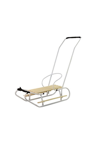 LEAN Sanie cu împingător, cadru metalic, alb, 83 x 38 cm (Lean 13364)