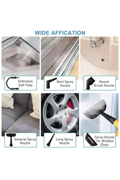 Denx Portable Handheld Steam Cleaner 350ml Tank Capacity Multifunctional High Temperature