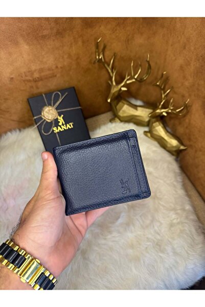 SANAT Leather Sl-620 Genuine Leather Men's Wallet Card Holder – with Coin Compartment