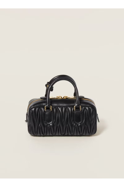 Generic Arcadie Top Handle Bag in Matelassé Nappa Leather Crossbody Shoulder