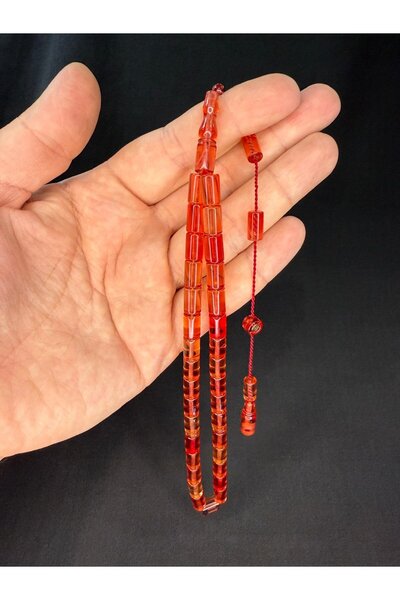 Anemore Collection خرز تسبيح من العنبر الناري مصنوع يدويًا بواسطة إركان تشوبو...