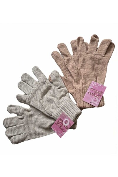 Anka Handmade قفازات شتوية مكونة من قطعتين 100% أكريليك