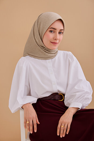 Silk Home Tivil Pure Silk 52215 Μοτίβο γραμμής σκούρου βιζόν