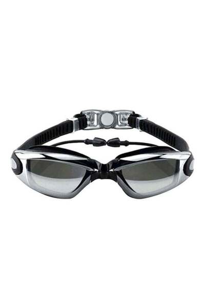 Generic نظارات سباحة مع غطاء للرأس وسدادة للأذن والأنف 19.5 × 7.5 × 7 سم