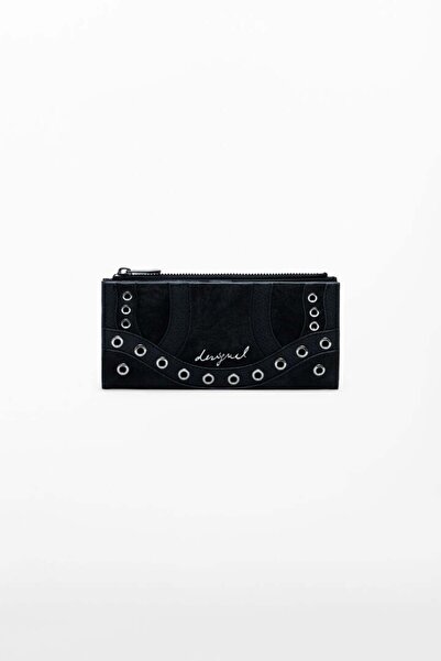 Desi Medium wallet with studs and snake pattern