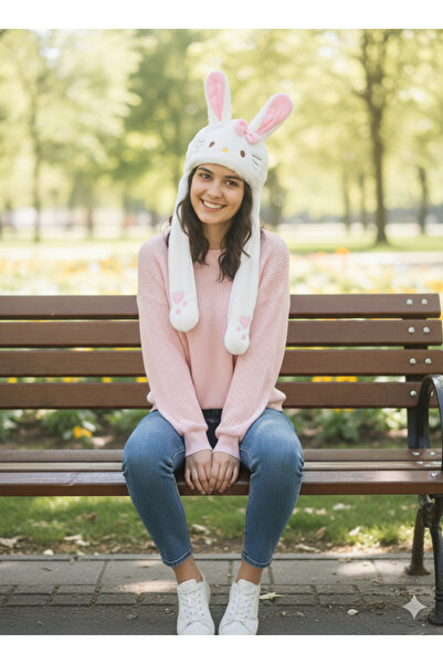 burjalmodah Cute winter hat – long ears for a playful look