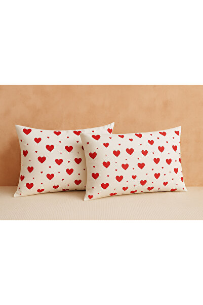 cs ilkim طقم غطاء وسادة مكون من قطعتين مصنوع من القطن بنسبة 100%