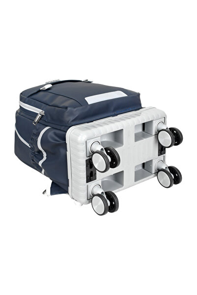 BGT BEGATİ Foldable Wheeled Backpack for Daily Use with Hidden Drawer Bag