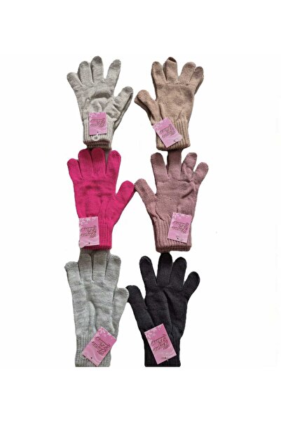 Anka Handmade قفازات محبوكة مكونة من 6 قطع 100% أكريليك