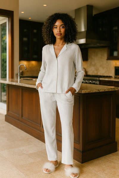 Espuar Premium ριγέ γυναικείο σετ πιτζάμες – Κομψό και άνετο σχέδιο (S–XL)